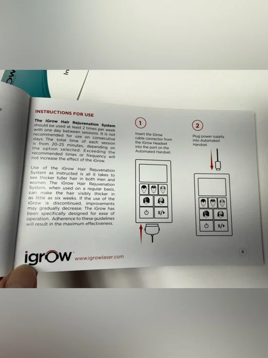 NWOT - iGrow Hair Growth Helmet & Controller - Picture 9 of 10